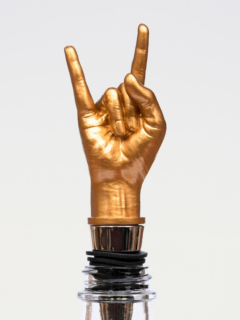 Suck UK bronze rock bottle stopper and opener, UK version