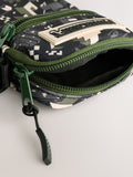 Minecraft cross-body phone bag adjustable strap front zip pocket, imported from the UK
