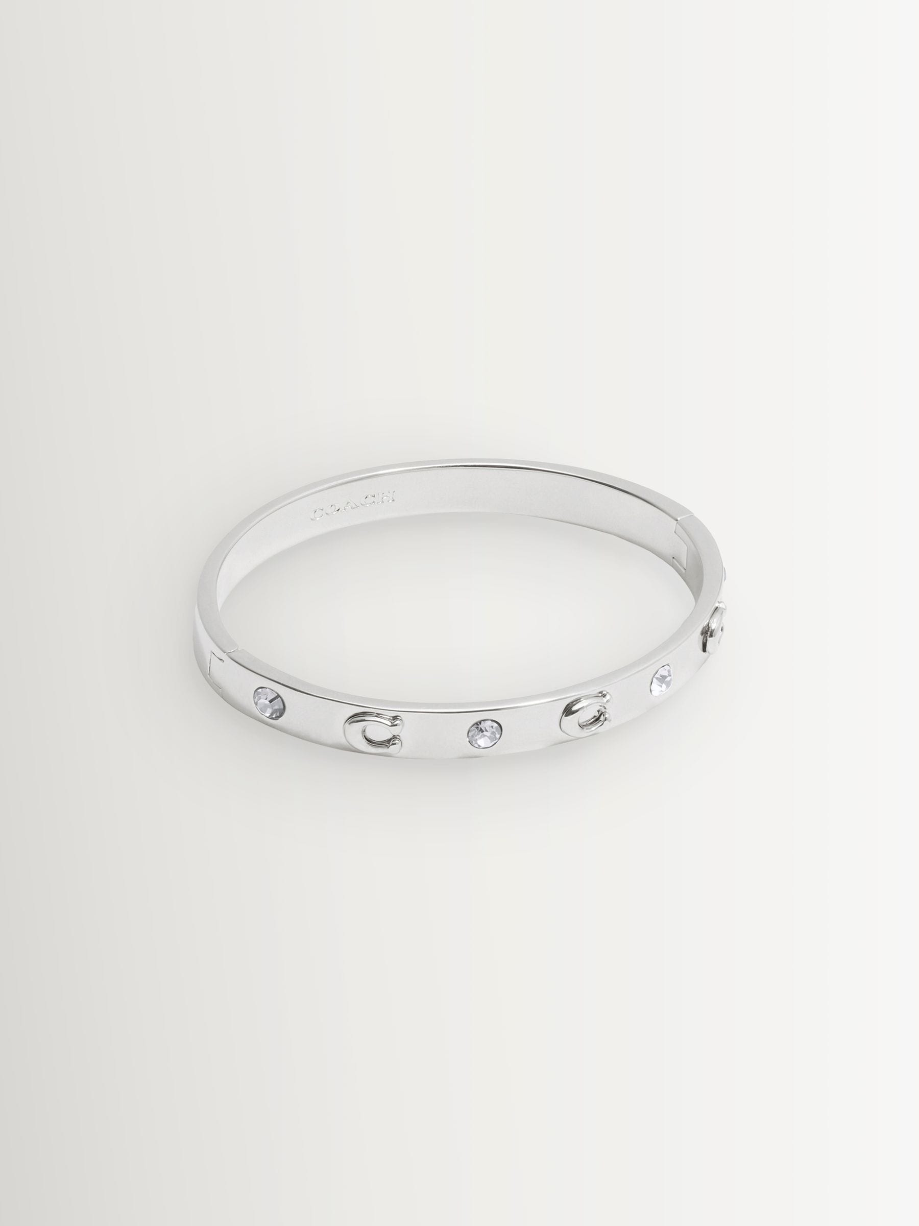 COACH silver tone signature stone bangle bracelet - British product