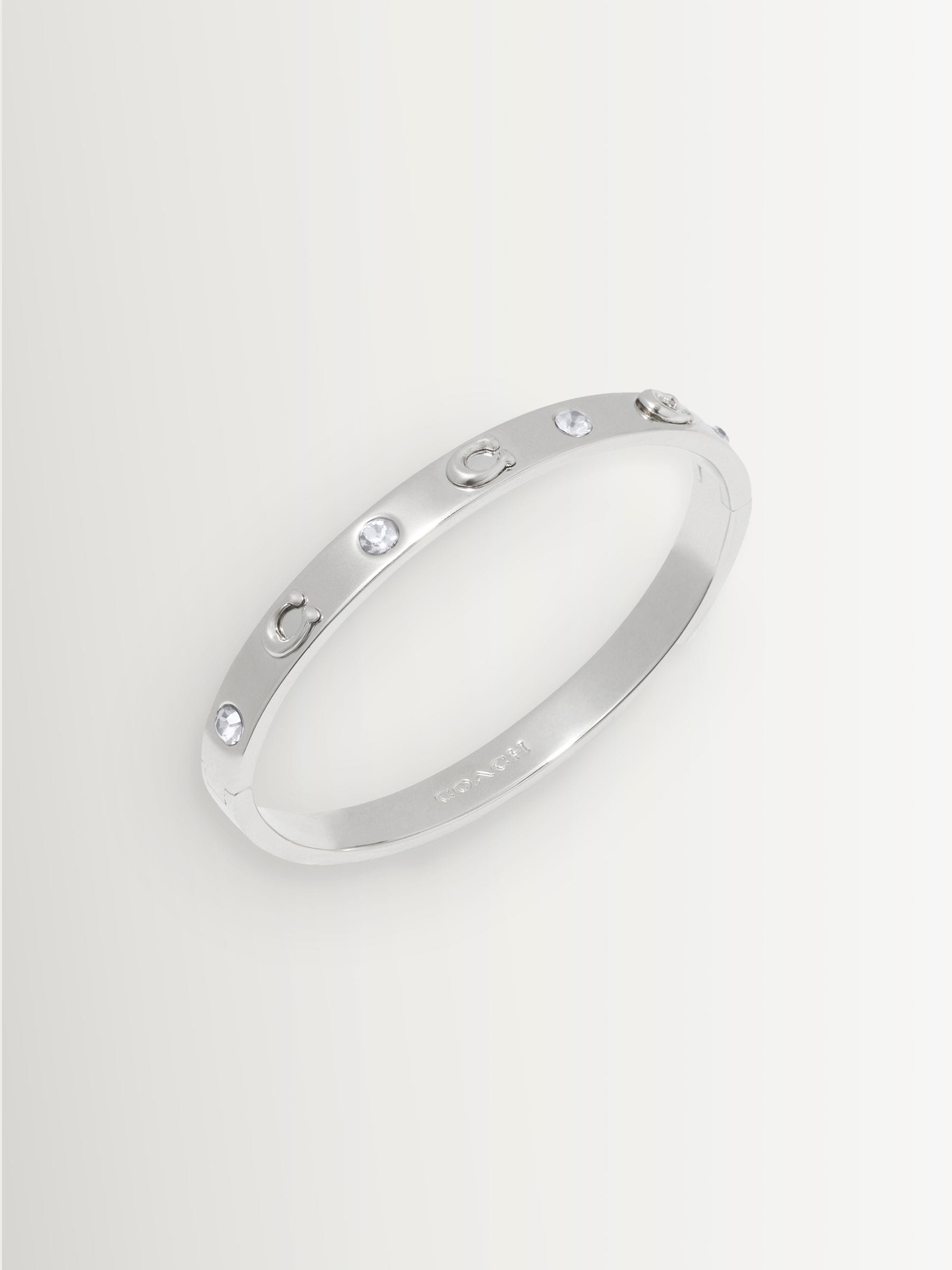 COACH silver tone signature stone bangle bracelet - British product