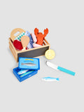 JoJo Maman Bébé wooden seafood play set (British brand)