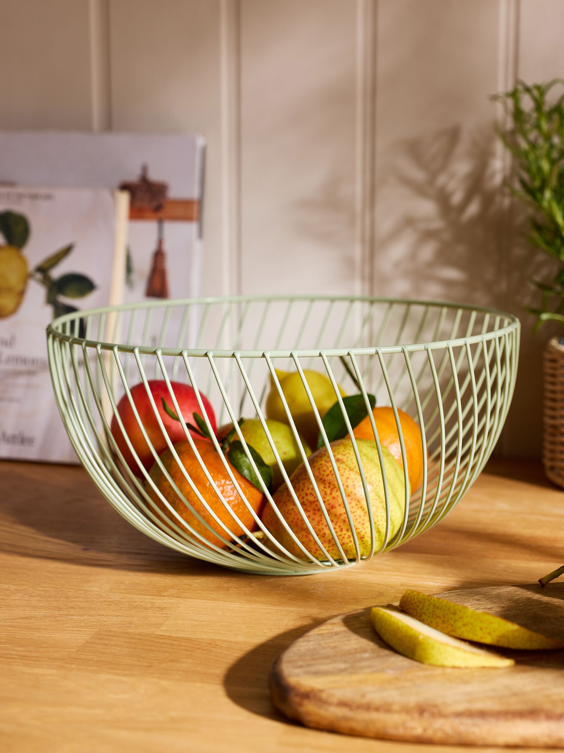 Black Wire Fruit Bowl Kitchen Bowl
