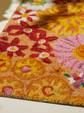 Lucy Tiffney Pink Campion floral door mat, imported from the UK