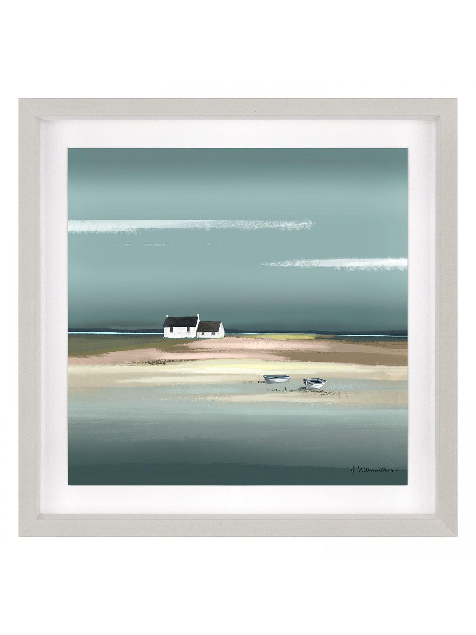 Art Marketing framed wall art grey azure 38cm - British product
