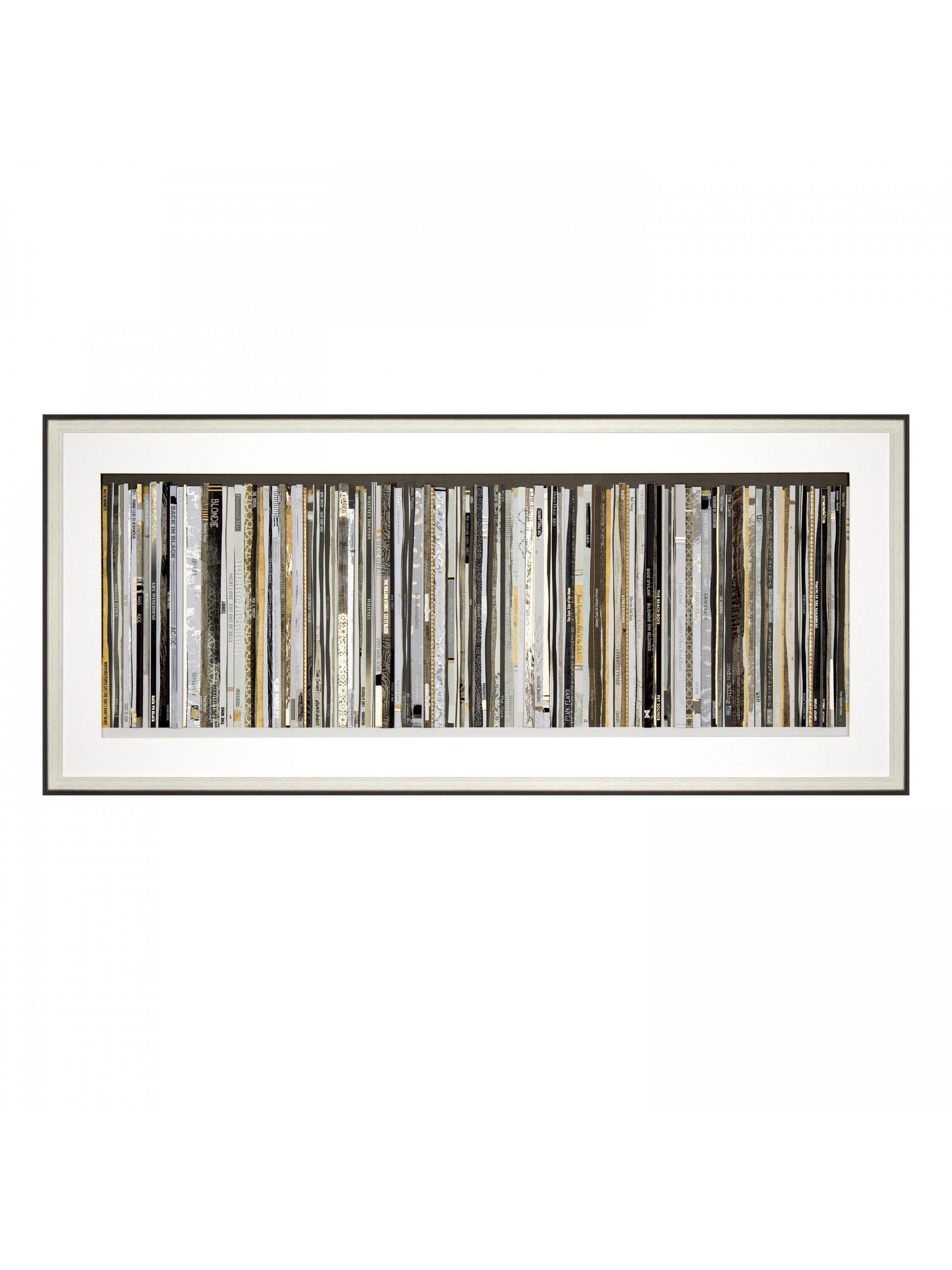 Classic Vinyl framed wall art with gold foil accents - British product
