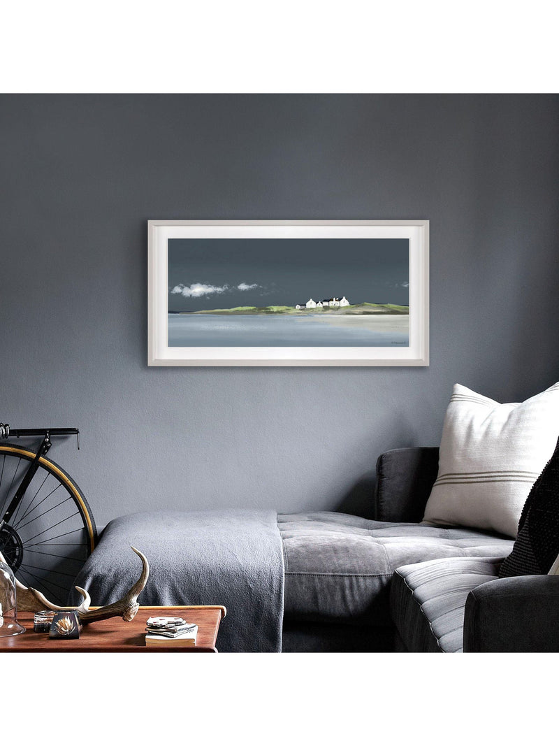 Art Marketing Grey True Blue framed wall art (British brand)