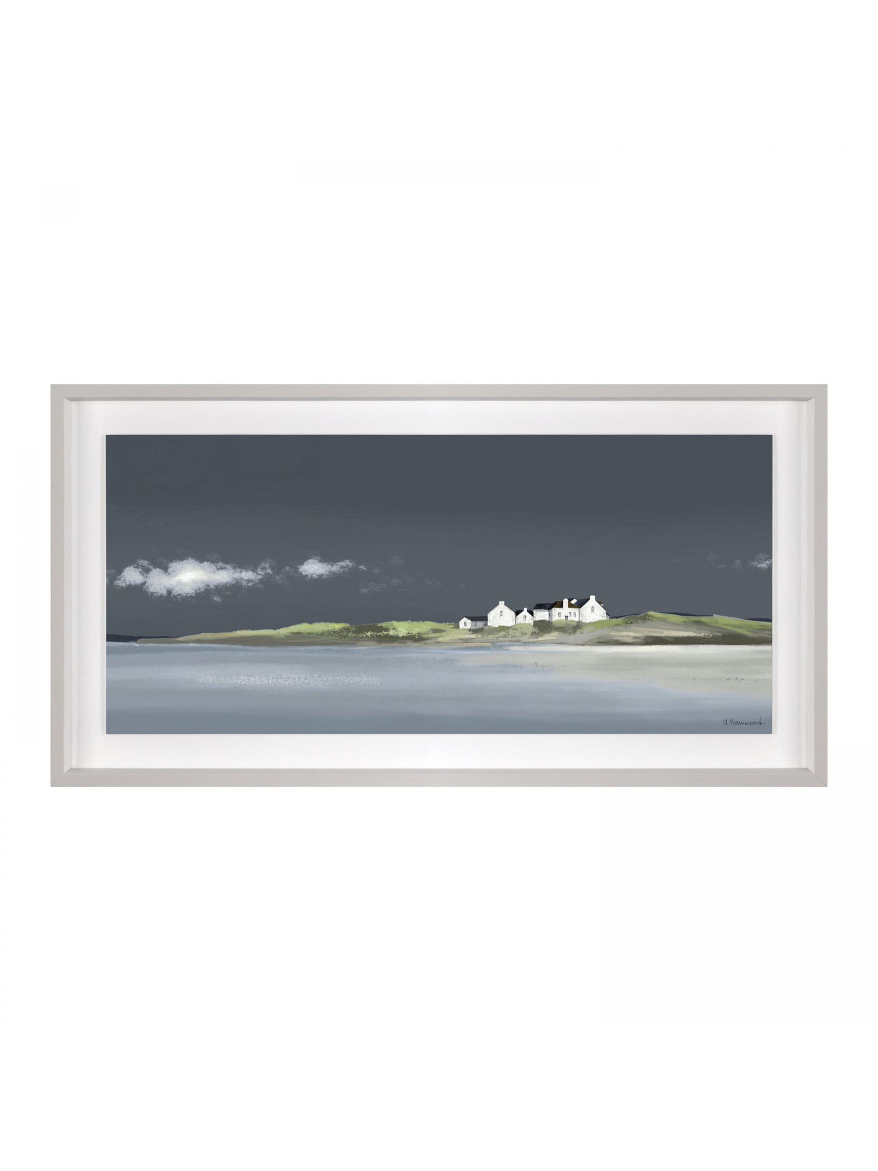 Art Marketing Grey True Blue framed wall art (British brand)
