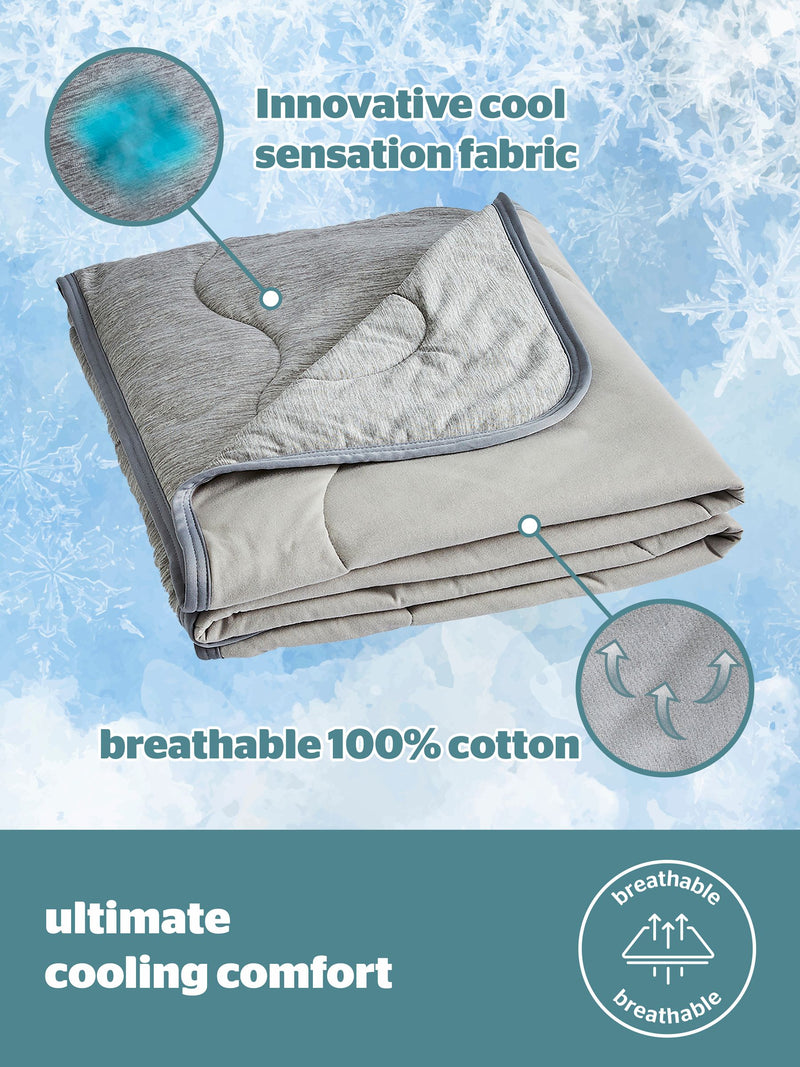 Silentnight Grey Restore cooling throw, UK version