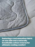 Silentnight Grey Restore cooling throw, UK version