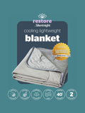 Silentnight Grey Restore cooling throw, UK version