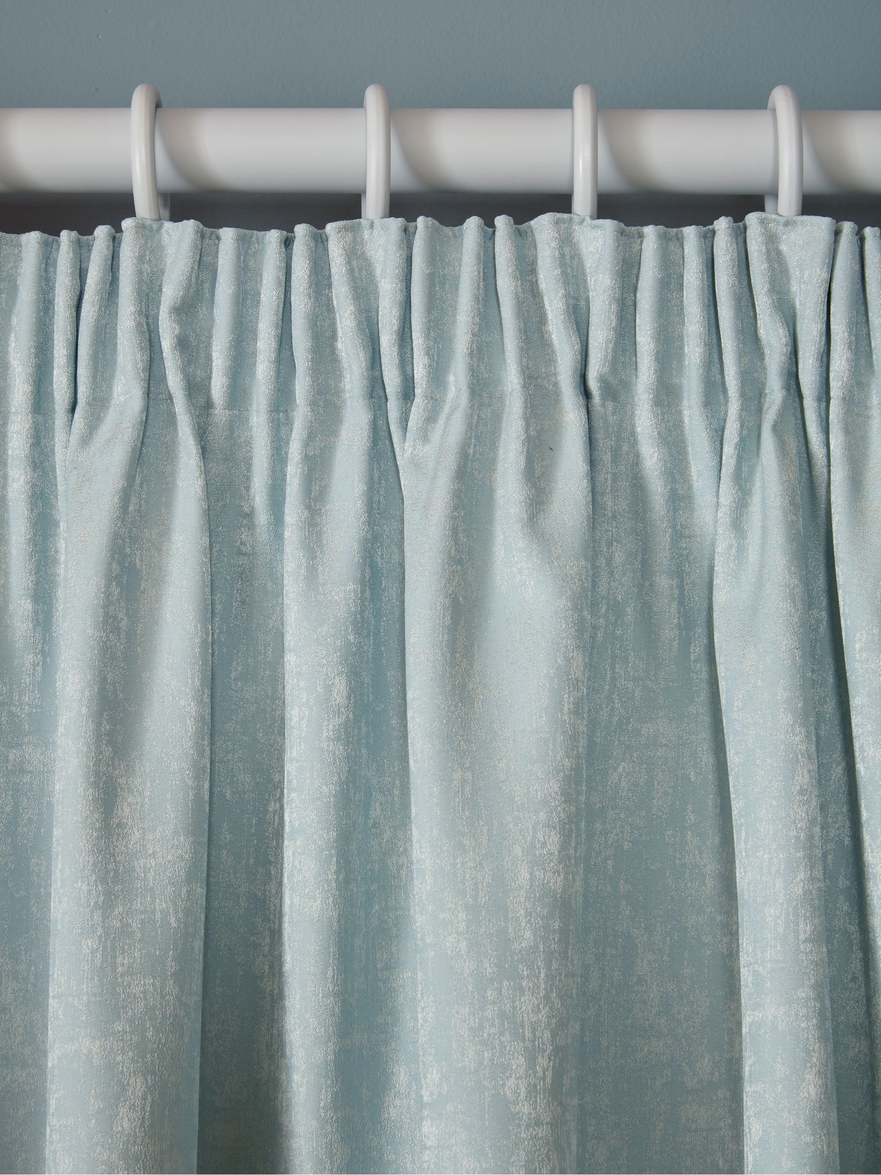 Laura Ashley Blue Whinfell Headertape curtains 163x137cm (British brand)