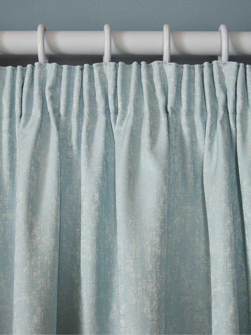 Laura Ashley Blue Whinfell Headertape curtains 163x137cm (British brand)