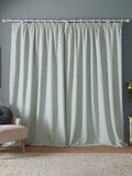 Laura Ashley Blue Whinfell Headertape curtains 163x137cm (British brand)