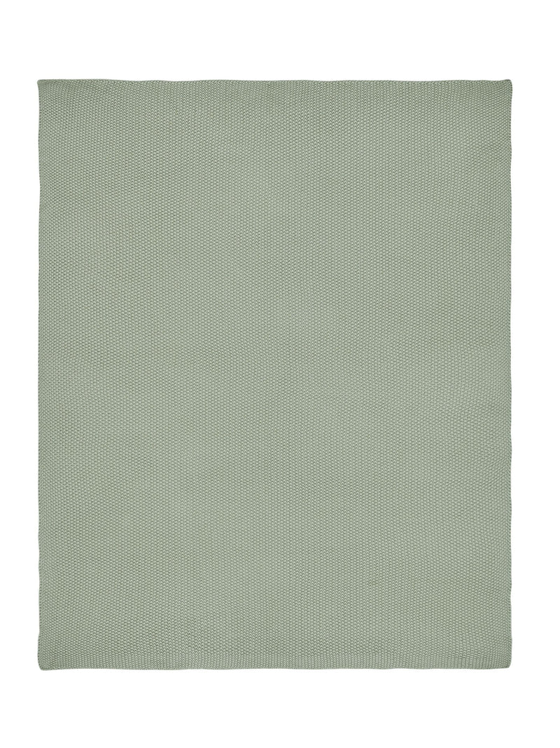 Laura Ashley jeté tricoté Parker vert sauge, importé du Royaume-Uni