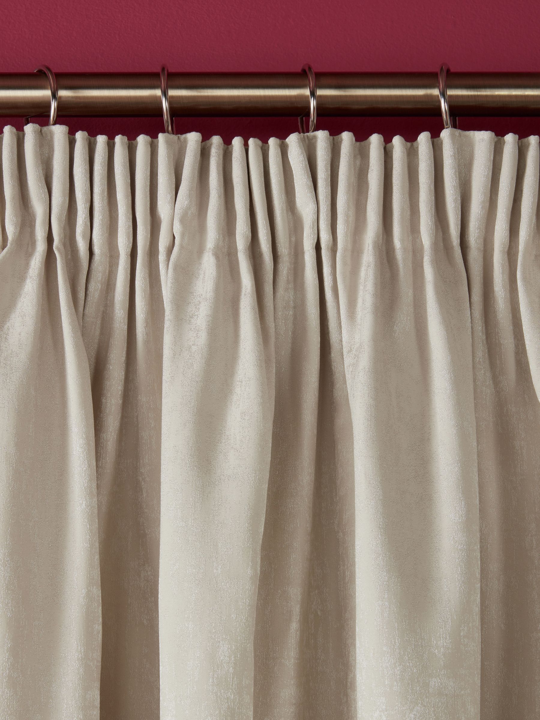 Laura Ashley Natural Whinfell Headertape Curtains