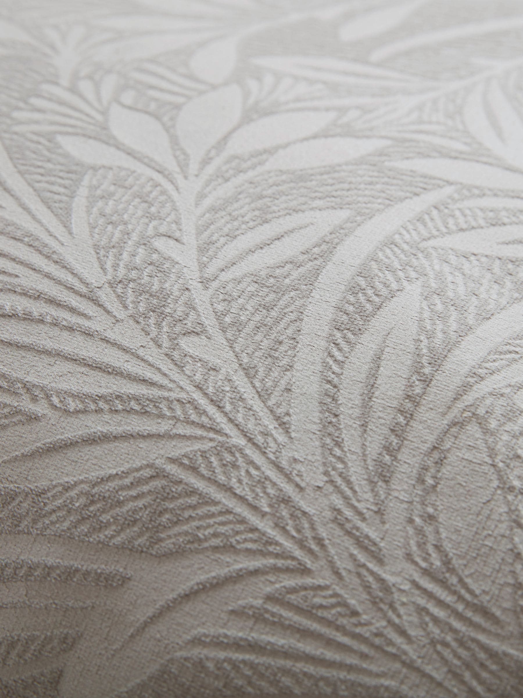 Laura Ashley Grey Barley Embossed cushion 50cm - British product