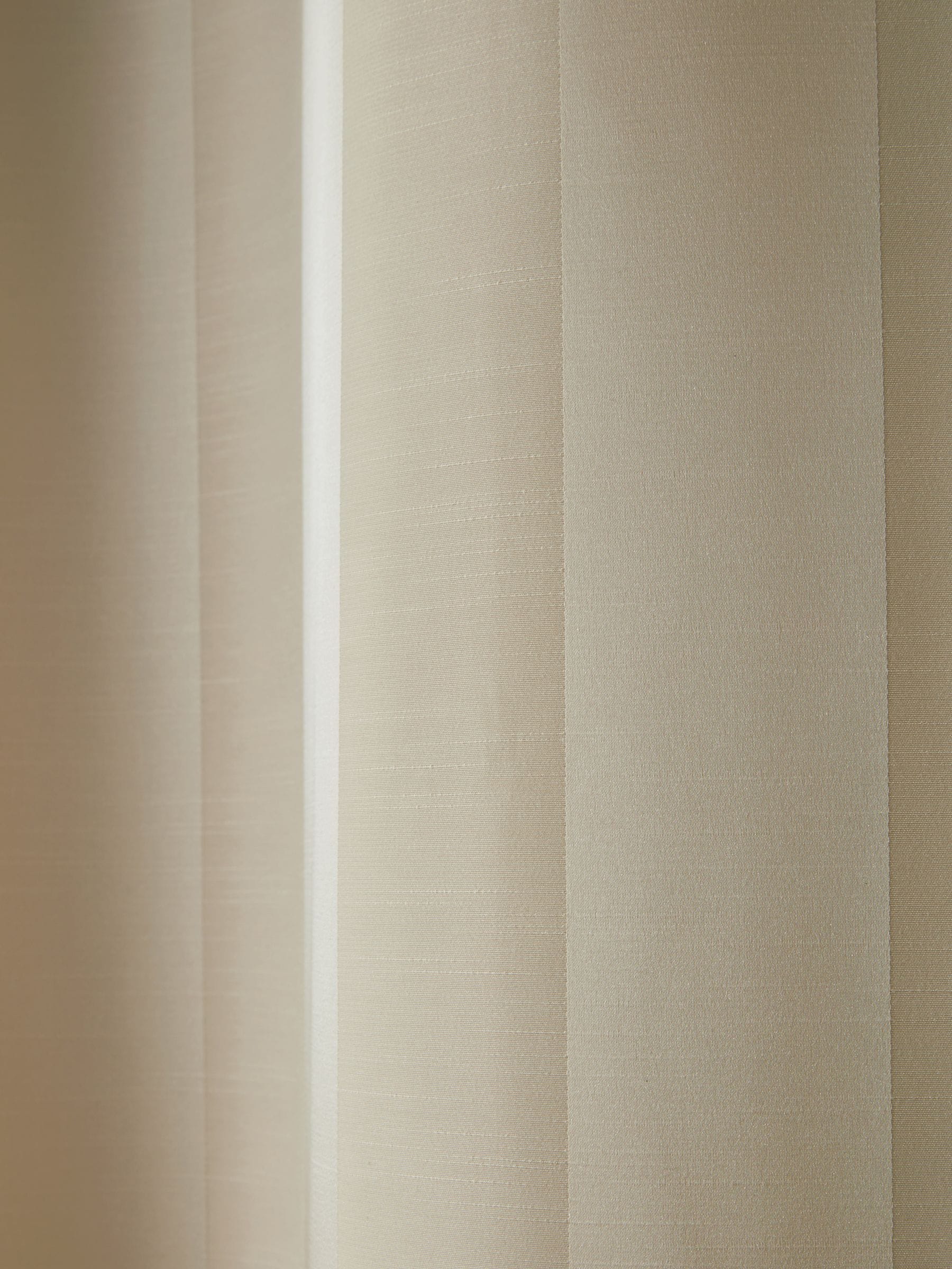 Laura Ashley cream oyster Lille stripe headertape curtains - British product