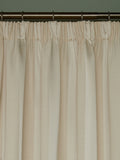 Laura Ashley cream oyster Lille stripe headertape curtains - British product