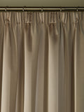 Laura Ashley Brown Truffle Lille Stripe Headertape Curtains