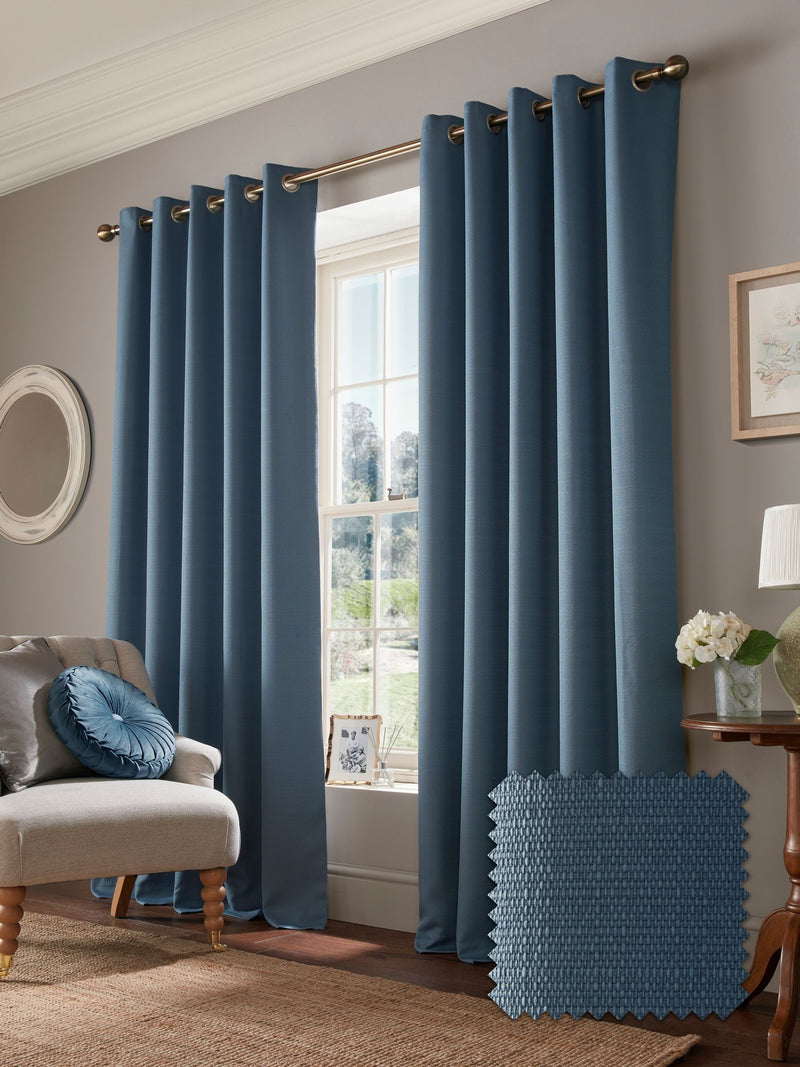 Laura Ashley curtains Dark Seaspray Stephanie 163x137cm - British product