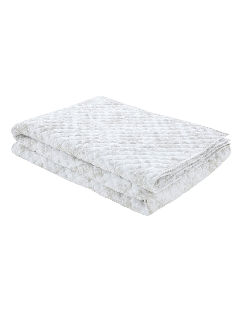 Laura Ashley quilted bedspread Dove Grey Walled Garden 235cm, imported from the UK