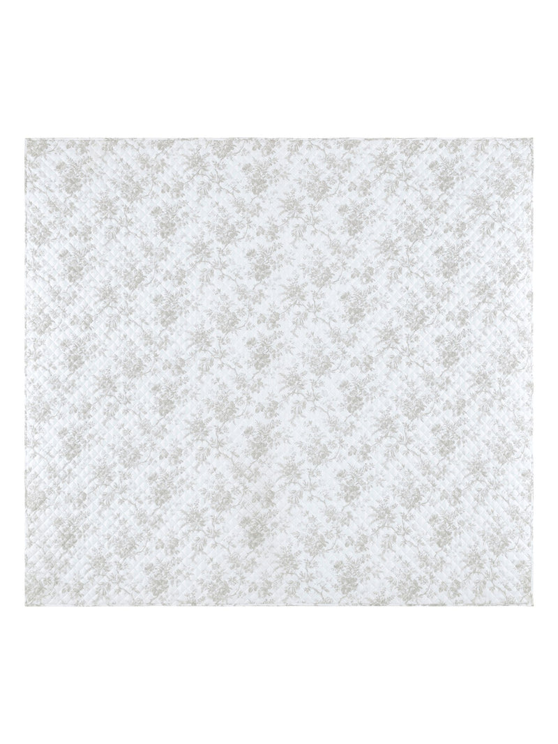 Laura Ashley quilted bedspread Dove Grey Walled Garden 235cm, imported from the UK