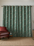 Laura Ashley Pussy Willow fern green curtains 163x137cm, imported from the UK