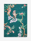 Cath Kidston teal birds and berries wool tufted rug, imported from the UK