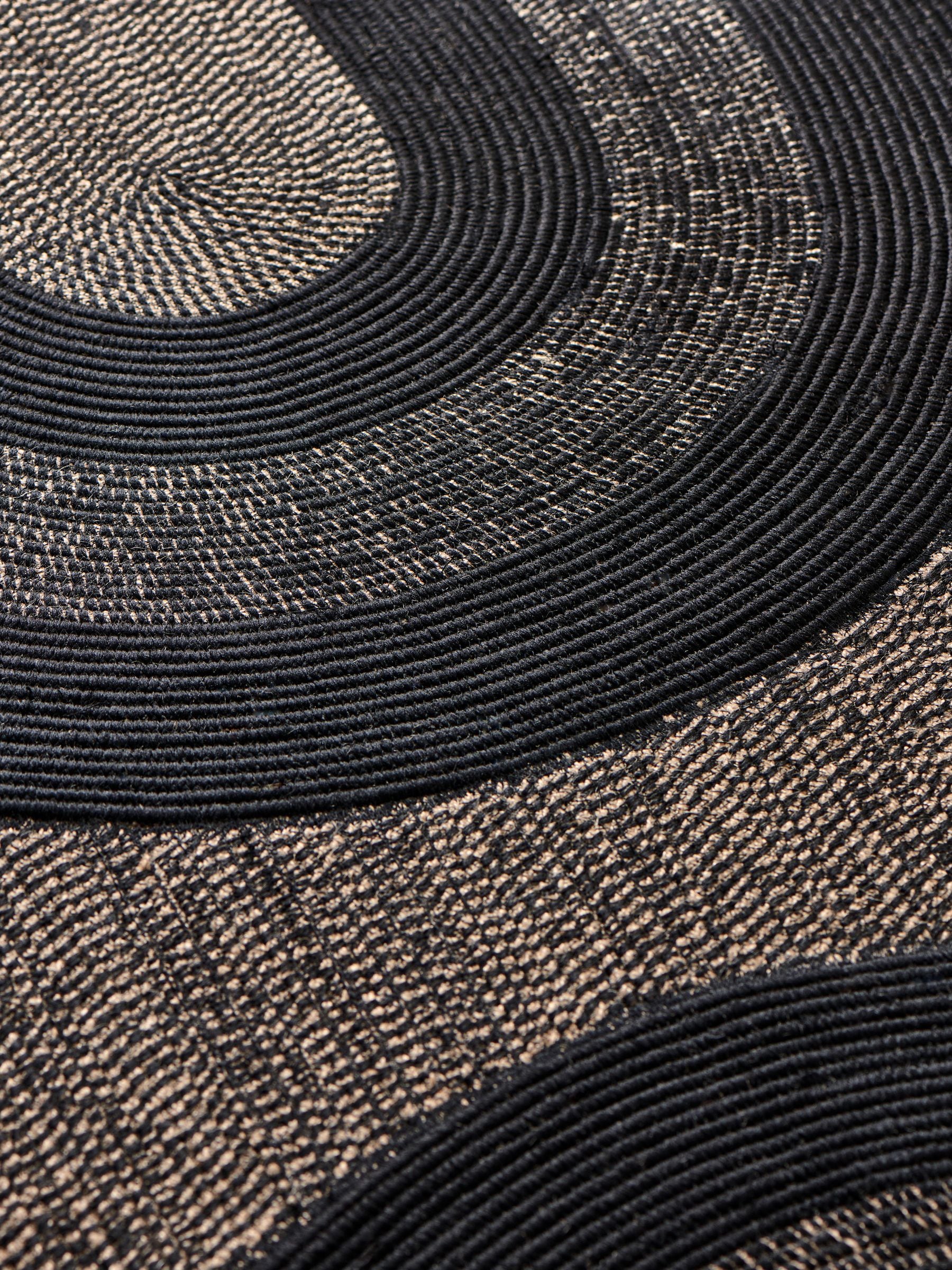 French Connection Black Swati jute rug, UK version