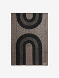 French Connection Black Swati jute rug, UK version