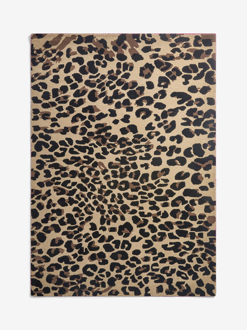 Rockett St George Leopard Love Wool Tufted Rug (British brand)