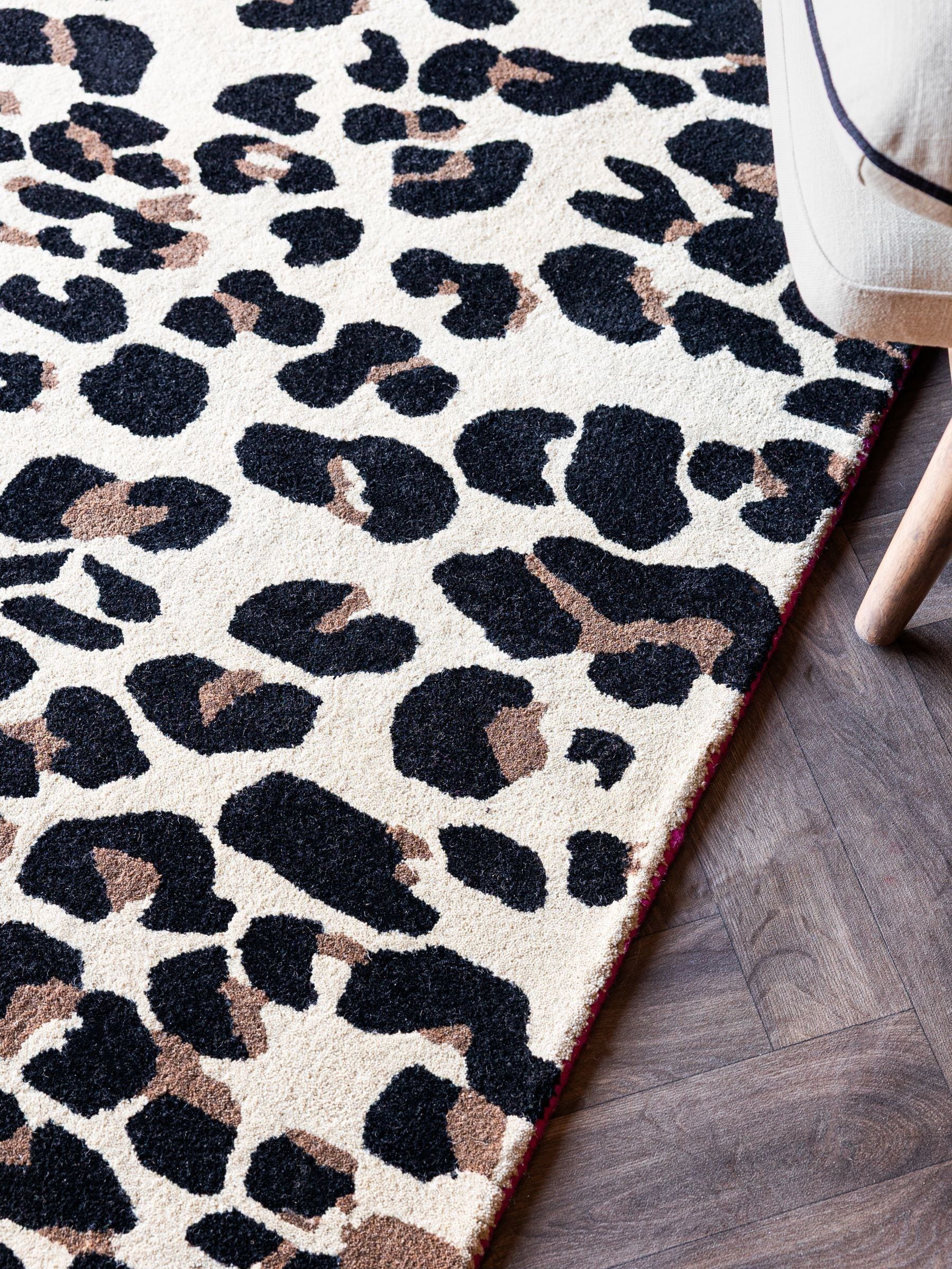 Rockett St George Leopard Love Wool Tufted Rug (British brand)