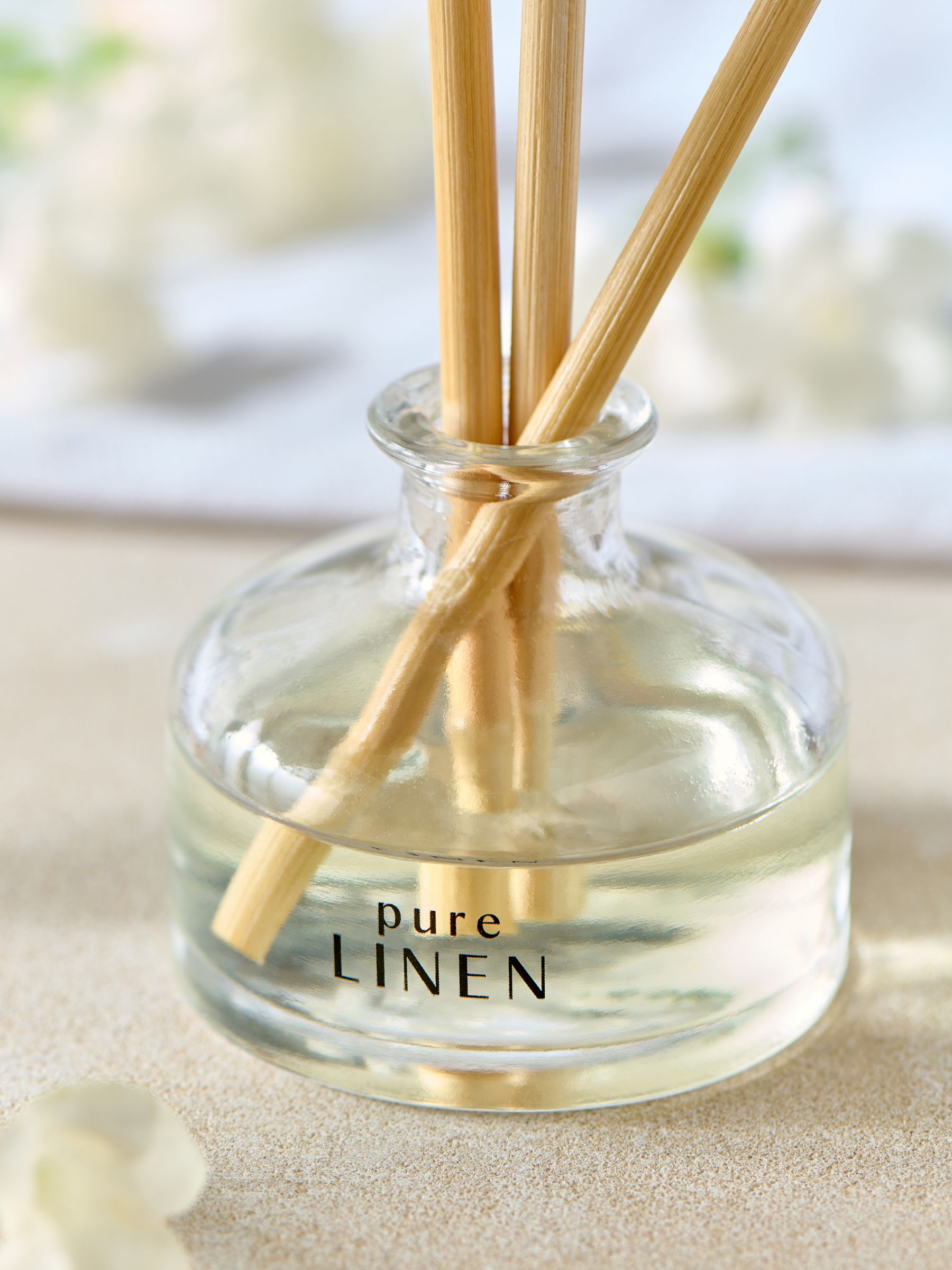 Pure Linen Marine & Gardenia reed diffuser 40ml, imported from the UK