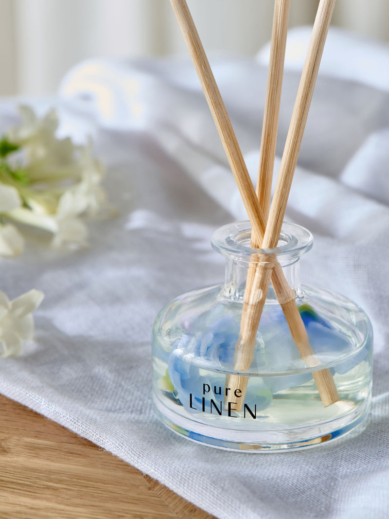 Pure Linen Marine & Gardenia reed diffuser 40ml, imported from the UK