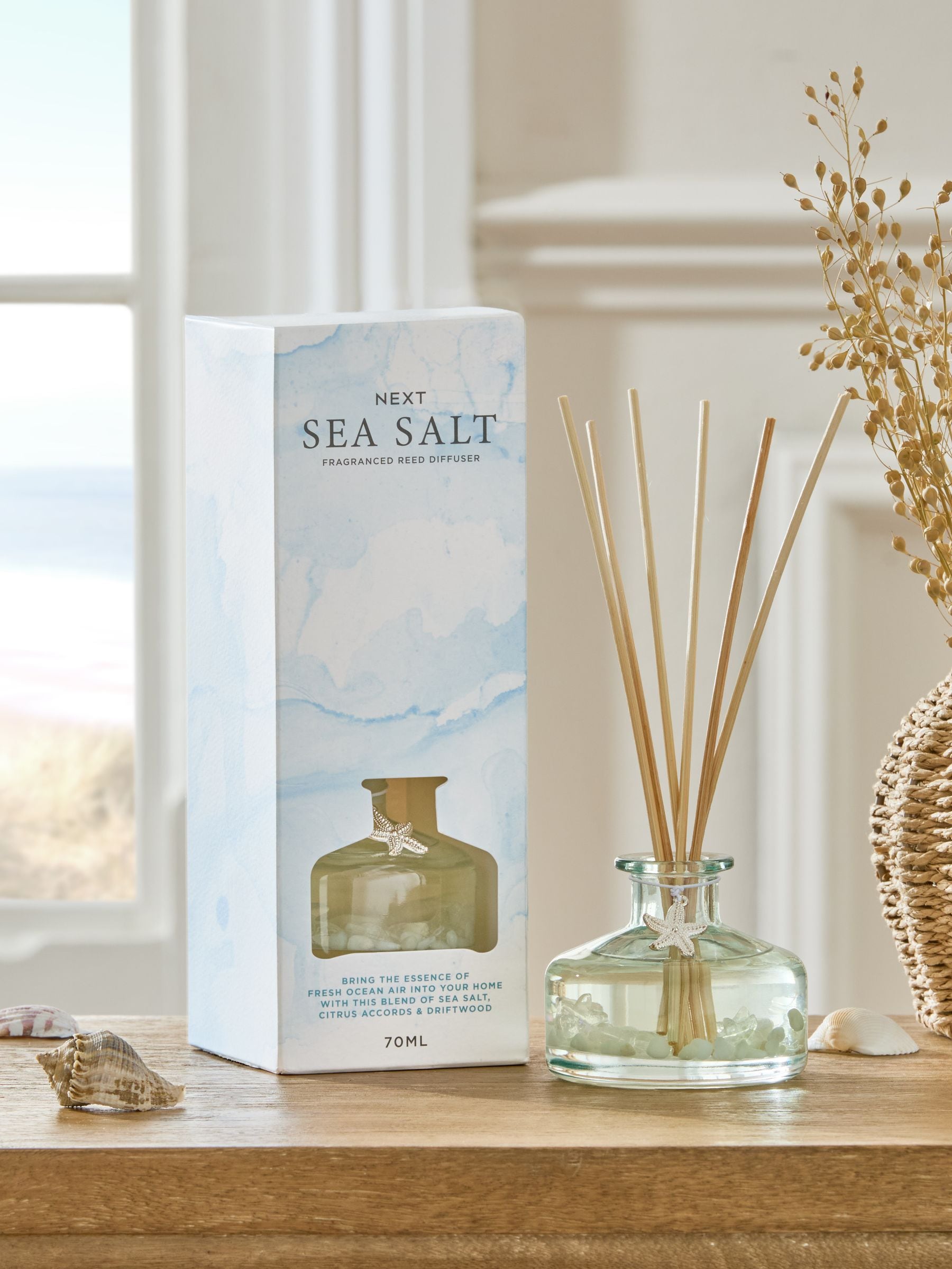 Sea Salt and Citrus reed diffuser set of 3 (British brand)