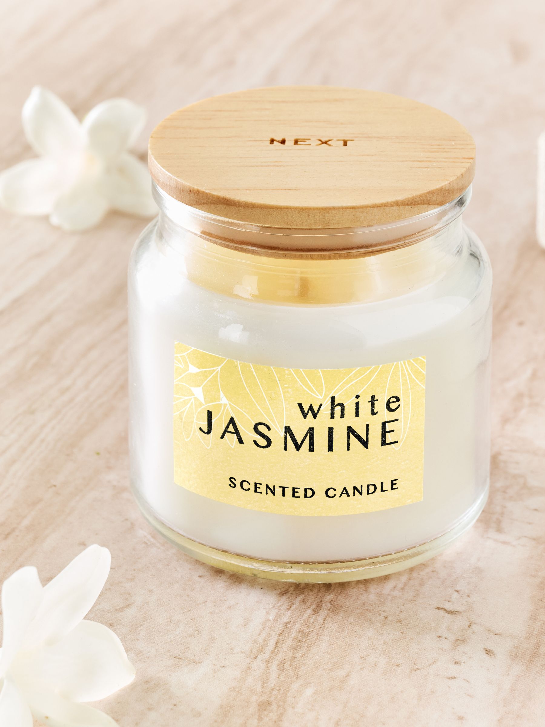 White Jasmine mini candle 6cm (British brand)