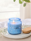 Marine and gardenia jar candle 10cm height, imported from the UK