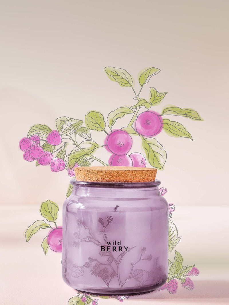 Country Classic Mixed Berry scented candle 1 wick, imported from the UK