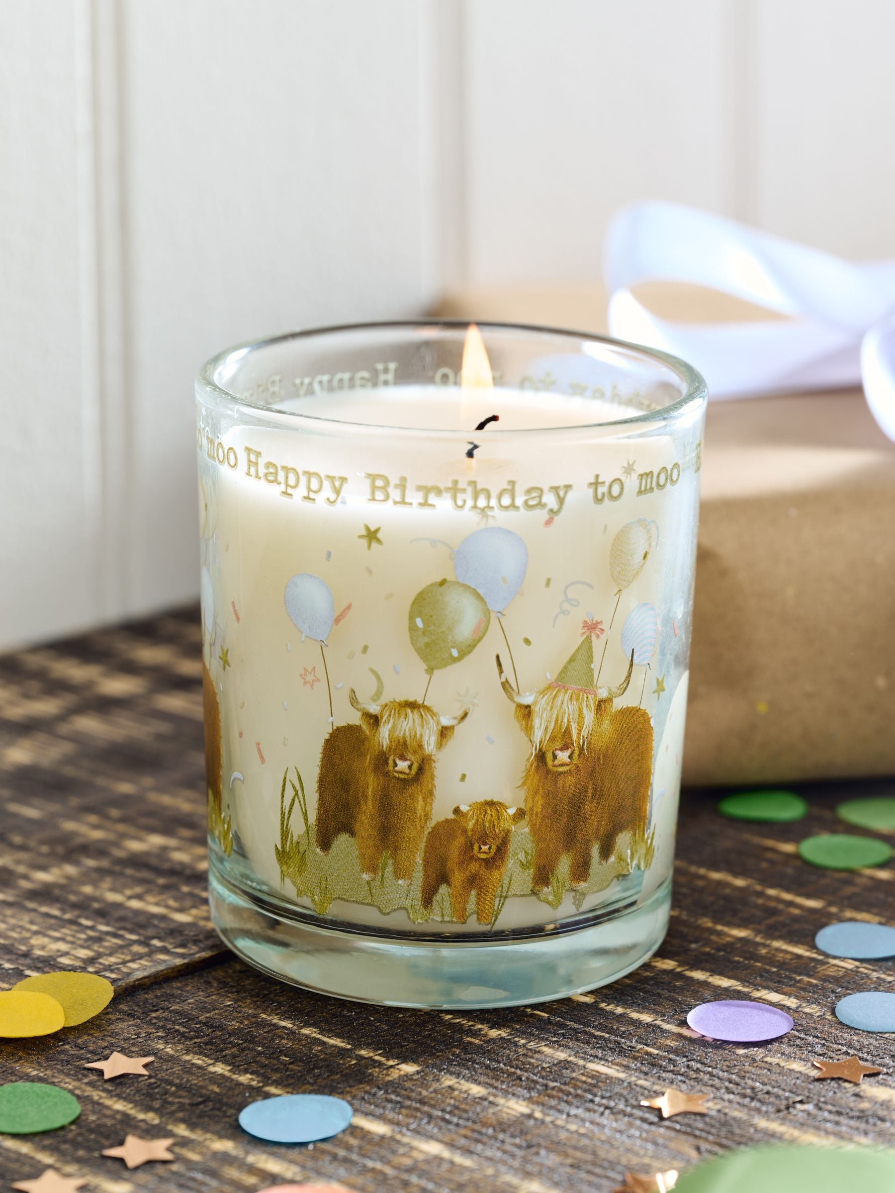 Natural Hamish Happy Birthday Pure Linen Scented Candle