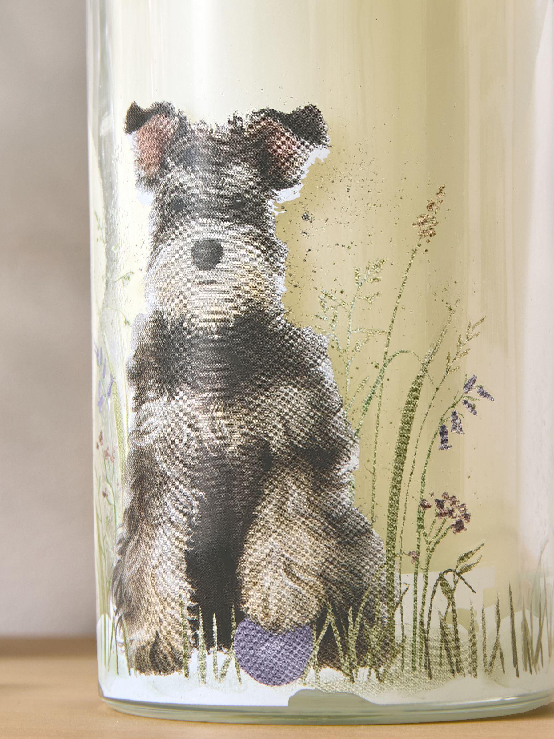 Stanley the Schnauzer Pure Linen candle 91.5cm (British brand)