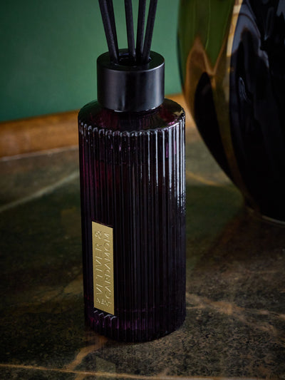 Diffuser Reed Tigre Noir et Or au Cardamome et Vétiver, 100 ml