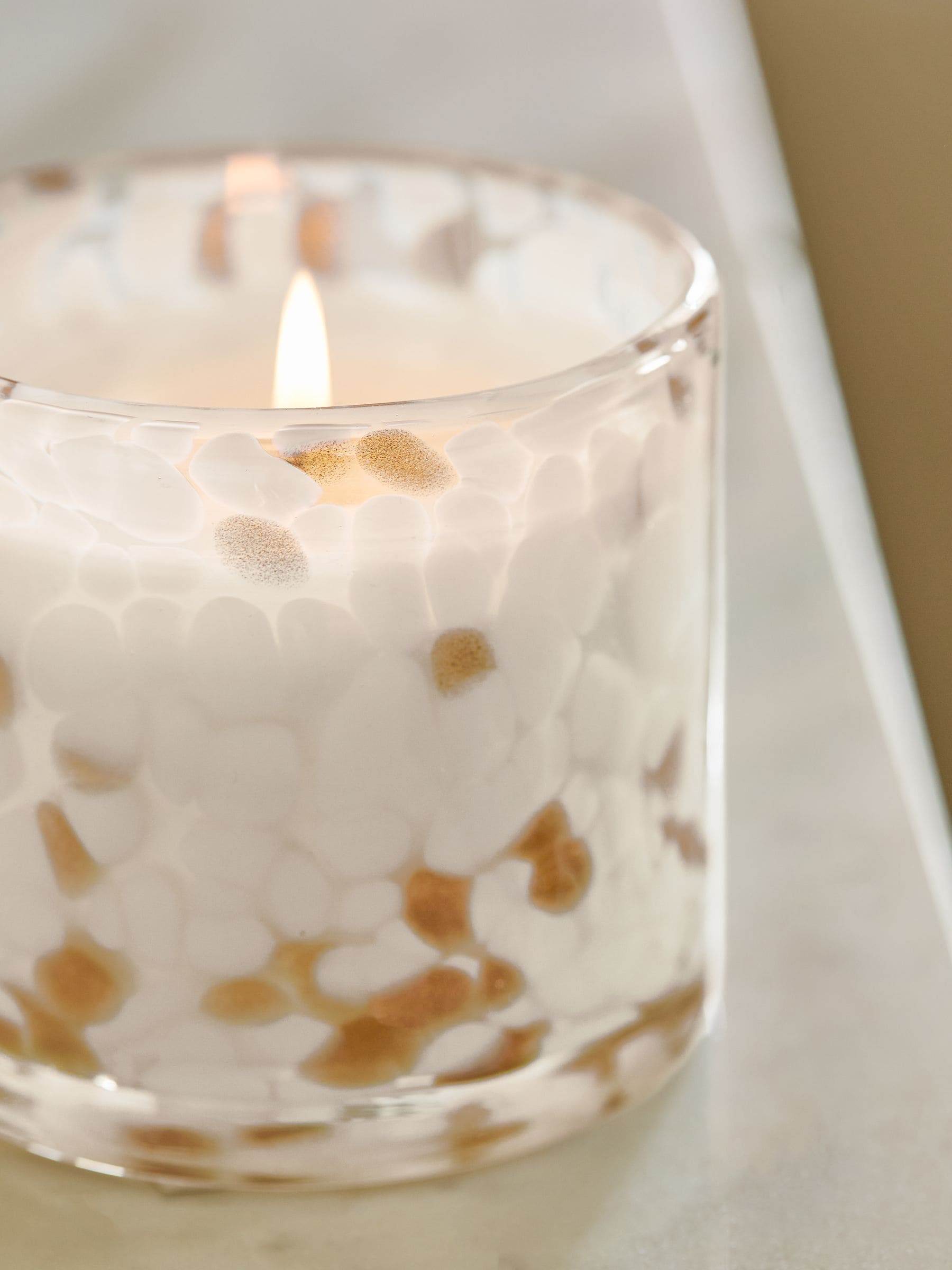 Collection Luxe decorative candle jasmine and orange blossom - British product