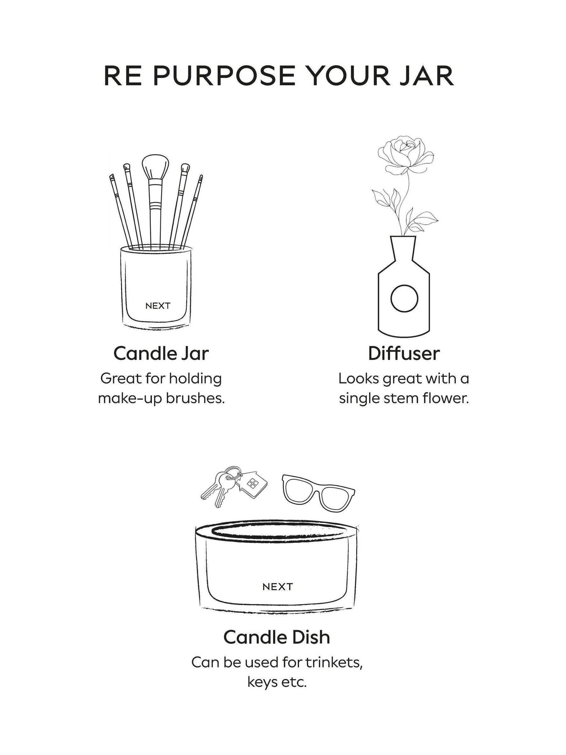 Collection Luxe decorative candle jasmine and orange blossom - British product