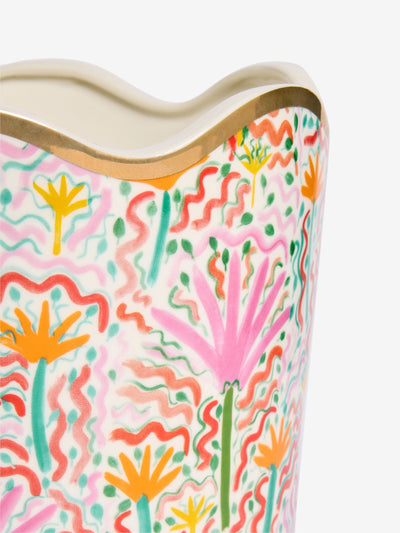 Lucy Tiffney Pink Large Wiggle Ceramic Planter