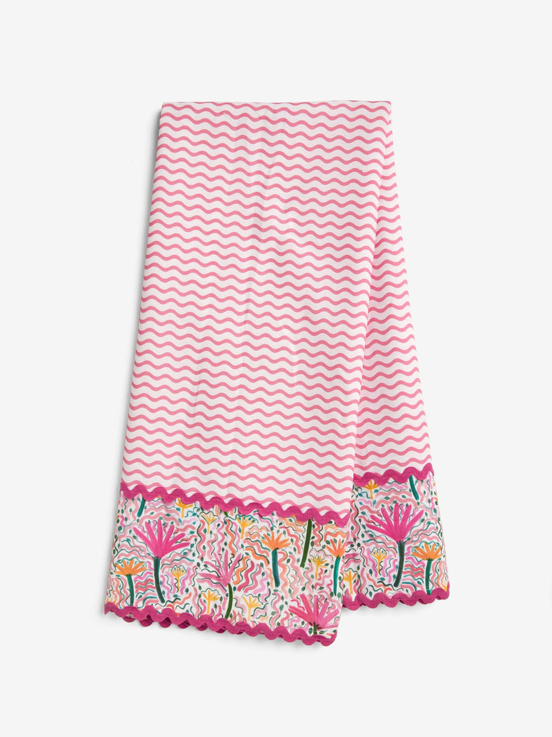 Lucy Tiffney pink yellow table cloth - British product
