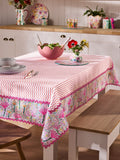 Lucy Tiffney pink yellow table cloth - British product