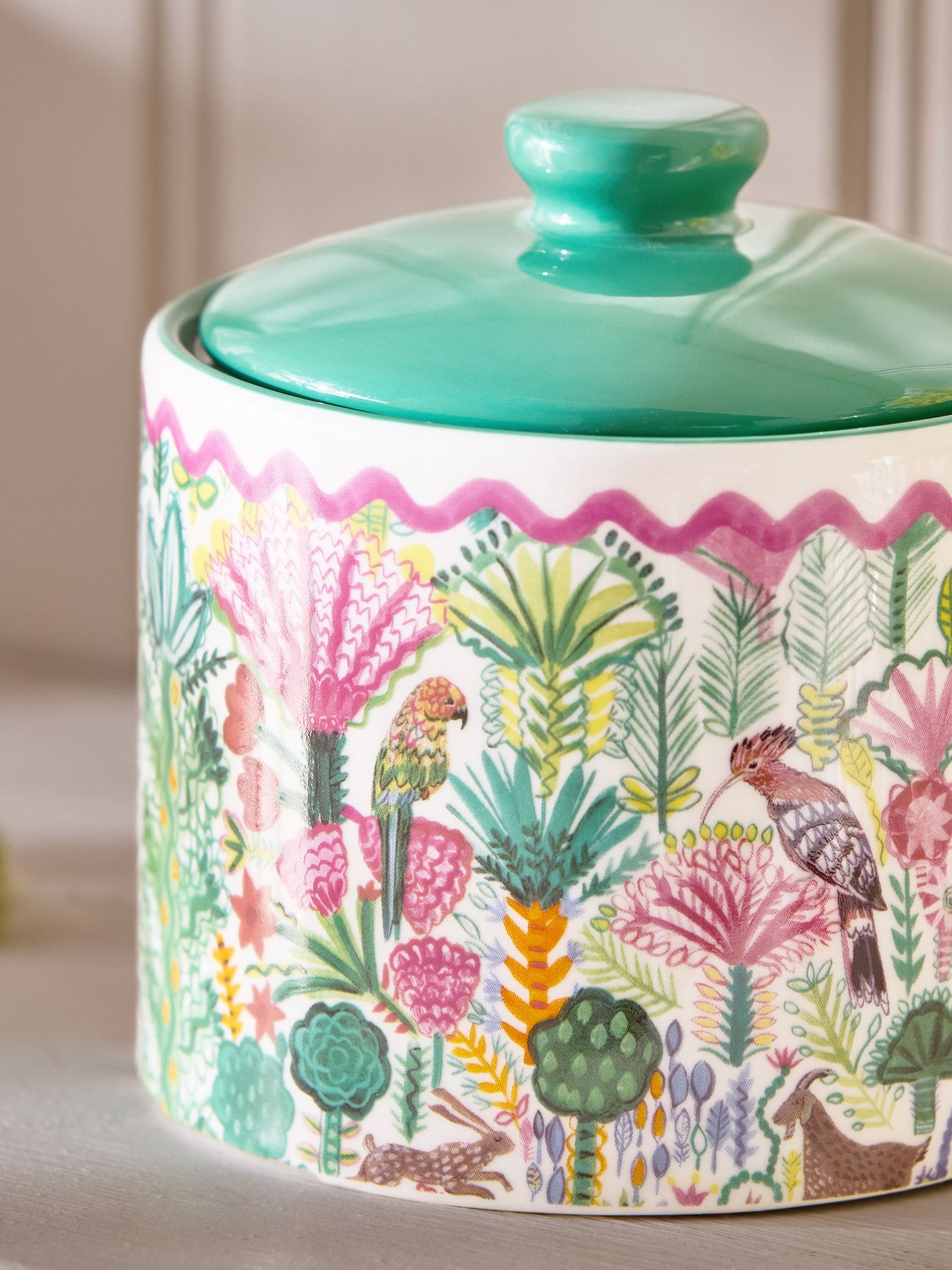 Lucy Tiffney Pink Small Storage Jar