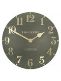 Thomas Kent Clocks green 20 inch Arabic wall clock (British brand)