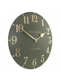 Thomas Kent Clocks green 20 inch Arabic wall clock (British brand)