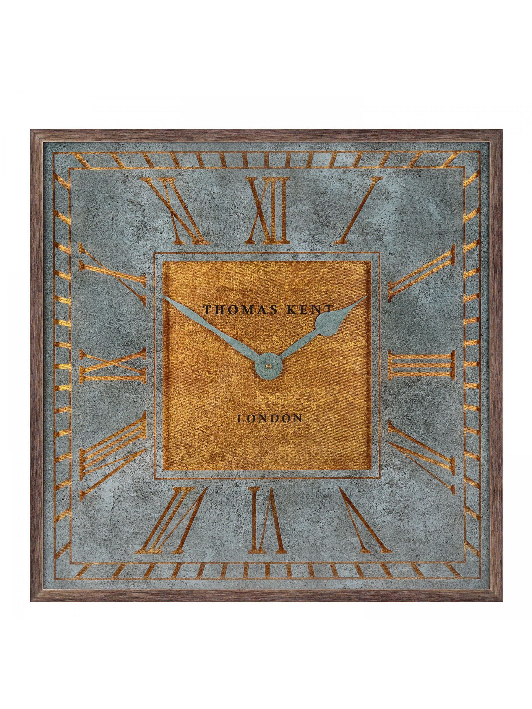 Thomas Kent Clocks gold 24 inch square Florentine wall clock (British brand)